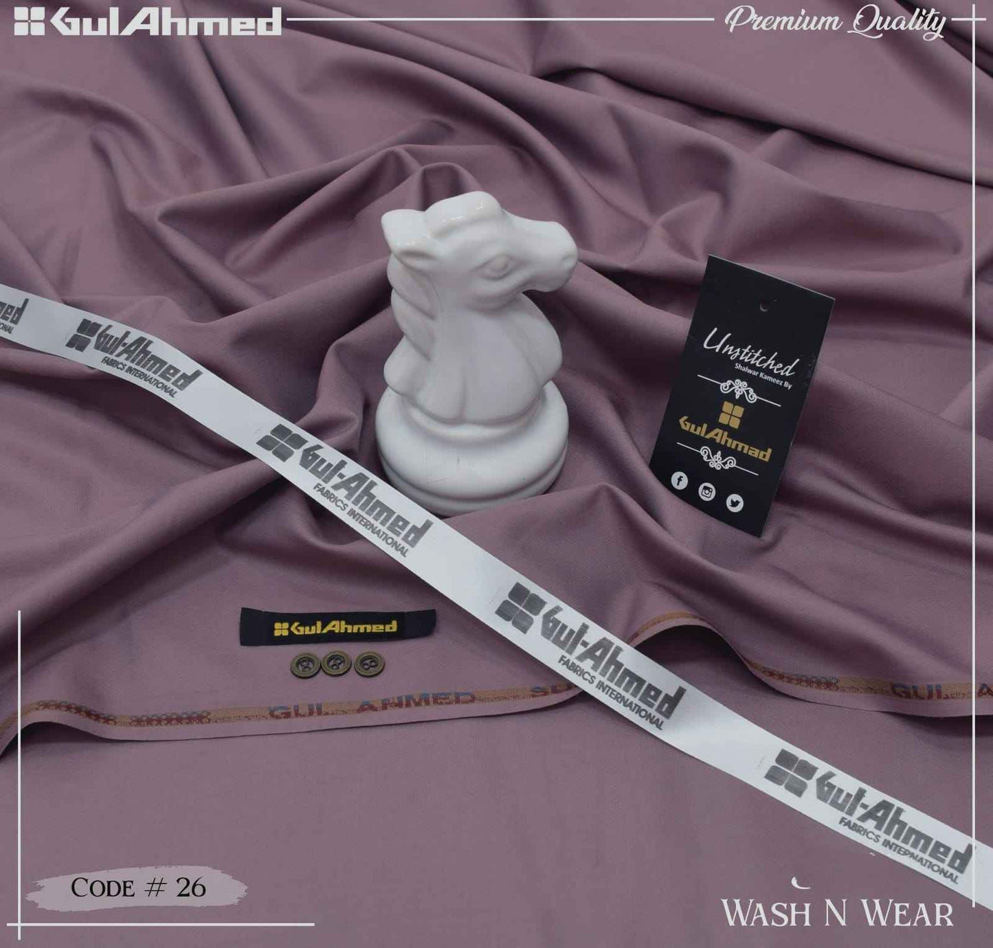 Gul Ahmed Boski Wash&Wear Unstitched
