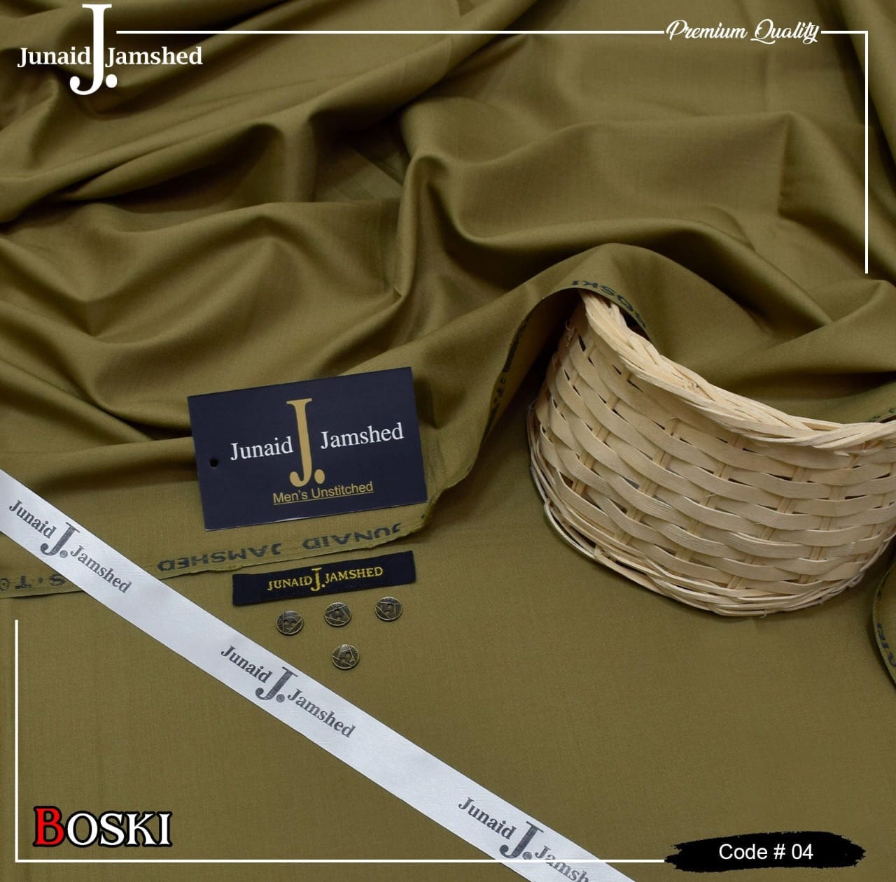 J. By Junaid Jamshed Boski Wash&Wear Unstitched Vol 16