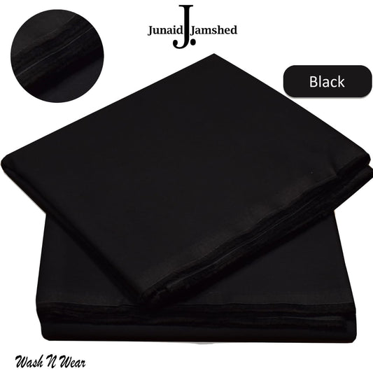 Premium Junaid Jamshed Special Black Boski Wash&Wear Unstitched