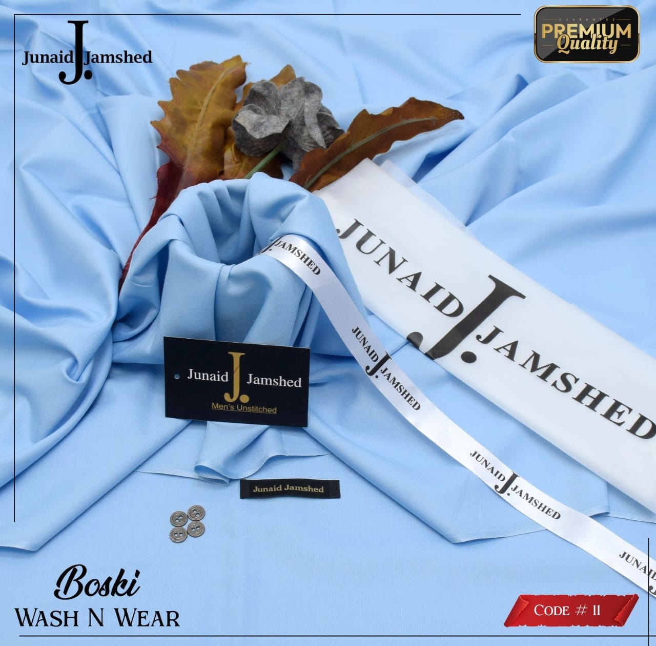 J. By Junaid Jamshed Boski Wash&Wear Unstitched Vol 16
