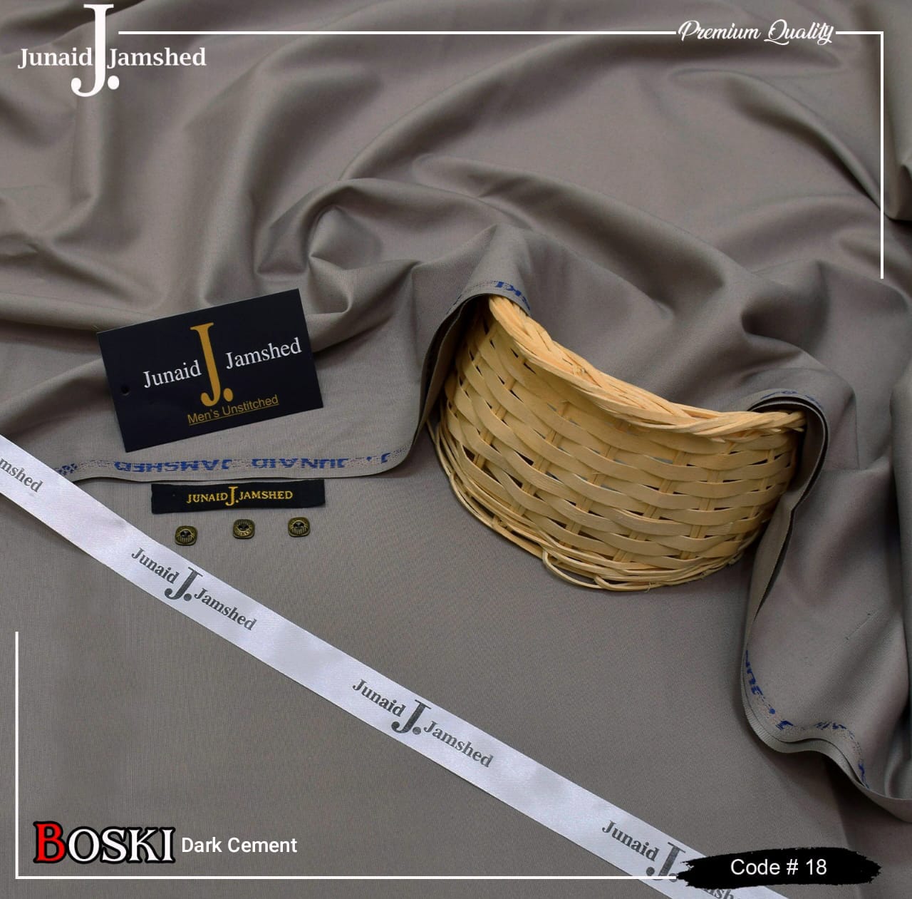 J. By Junaid Jamshed Boski Wash&Wear Unstitched Vol 16