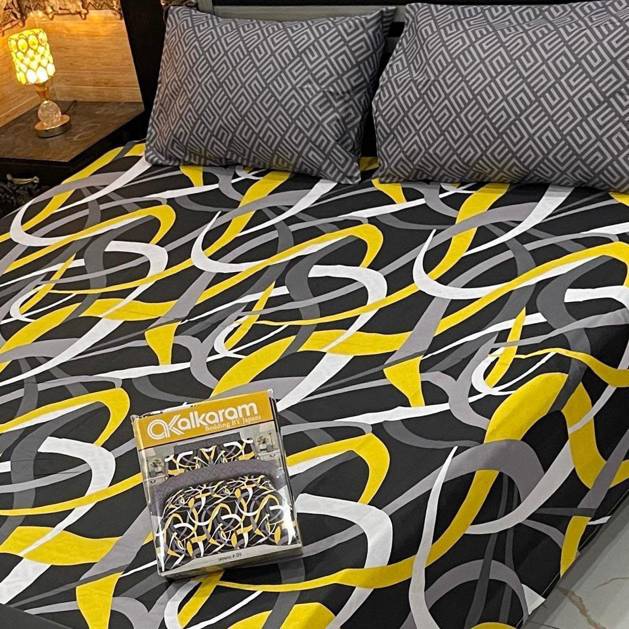 King Size Cotton 3PC Bedsheet